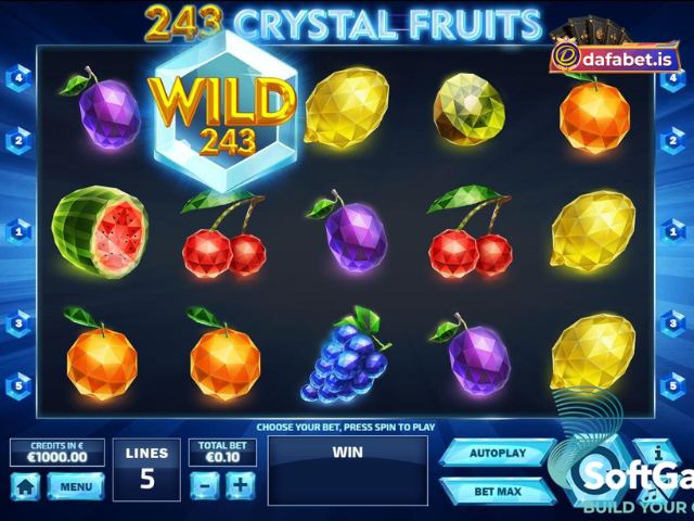 Mẹo chơi 243 Crystal Fruits dafabet luôn thắng